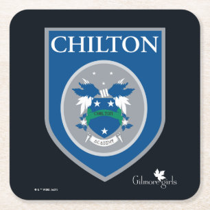 Gilmore Girls Chilton Academy Abzeichen Rechteckiger Pappuntersetzer