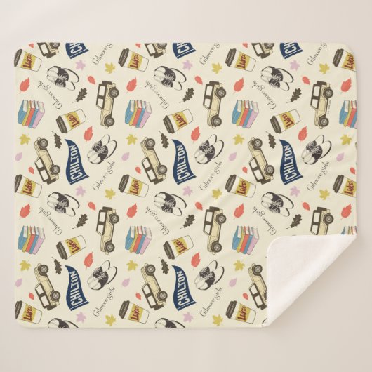 Gilmore Girls Chilton Fall Pattern Sherpadecke (Vorderseite (Horizontal))