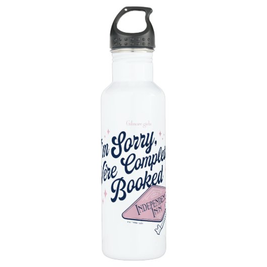 Gilmore Girls Completely Booked Design Edelstahlflasche (Vorderseite)