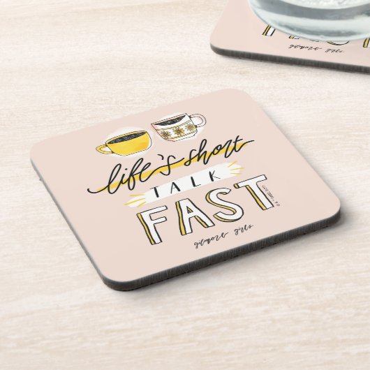 Gilmore Girls| Der Kurze Vortrag des Lebens - Kaff Getränkeuntersetzer (Linke Seite)