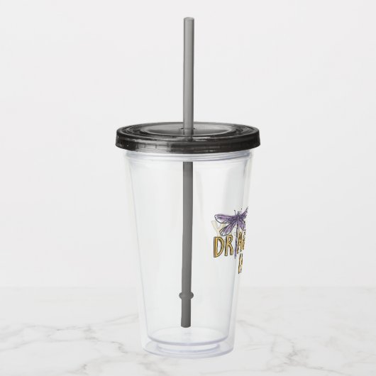 Gilmore Girls | Dragonfly-Inn-Wasserfarben-Logo Acryltrinkbecher (Rechts)