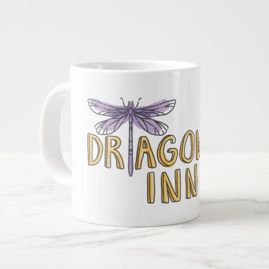 Gilmore Girls | Dragonfly-Inn-Wasserfarben-Logo Jumbo-Tasse (Vorderseite Links)