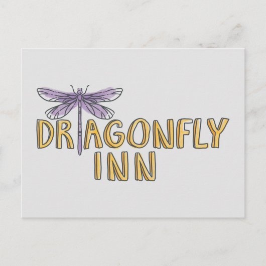 Gilmore Girls | Dragonfly-Inn-Wasserfarben-Logo Postkarte (Vorderseite)