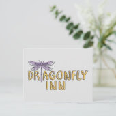 Gilmore Girls | Dragonfly-Inn-Wasserfarben-Logo Postkarte (Stehend Vorderseite)