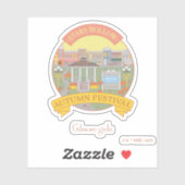 Gilmore Girls | Festival Moon and Stars Aufkleber (Blatt)