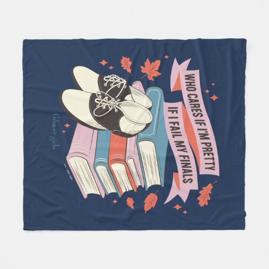 Gilmore Girls Finals Quote Design Fleecedecke (Vorderseite (Horizontal))