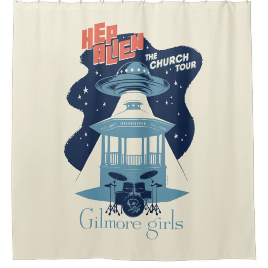 Gilmore Girls Hep Alien Church Tour Duschvorhang (Vorderseite)