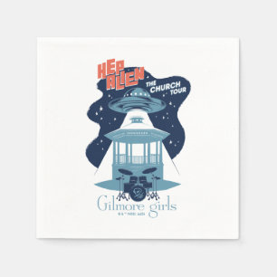 Gilmore Girls Hep Alien Church Tour Serviette