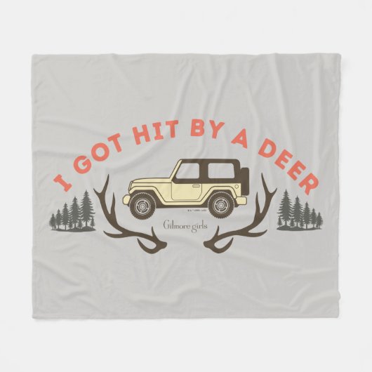 Gilmore Girls I Got Hit by a Deer Fleecedecke (Vorderseite (Horizontal))