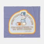 Gilmore Girls | Kaffeekonzept Grafisch Fleecedecke (Vorderseite (Horizontal))