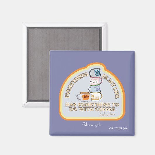Gilmore Girls | Kaffeekonzept Grafisch Magnet (Vorderseite/Rückseite)