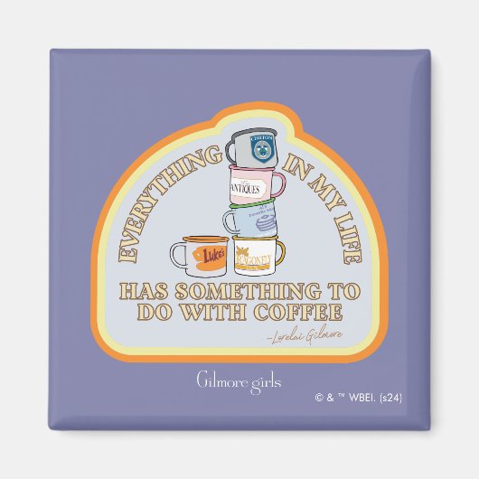 Gilmore Girls | Kaffeekonzept Grafisch Magnet (Vorne)
