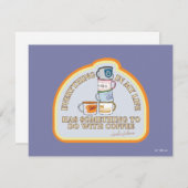 Gilmore Girls | Kaffeekonzept Grafisch Mitteilungskarte (Vorne/Hinten)