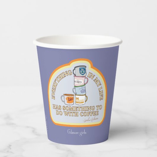 Gilmore Girls | Kaffeekonzept Grafisch Pappbecher (Vorderseite)