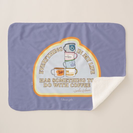 Gilmore Girls | Kaffeekonzept Grafisch Sherpadecke (Vorderseite (Horizontal))