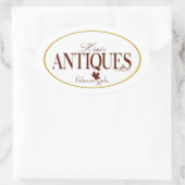 Gilmore Girls | Kims Antiquitäten Ovaler Aufkleber (Tasche)