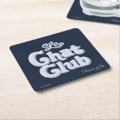 Gilmore Girls | Le Chat Club Rechteckiger Pappuntersetzer (angewinkelt)