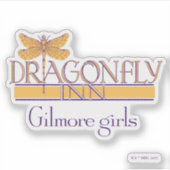 Gilmore Girls | Logo des Dragonfly Inn Aufkleber (Vorderseite)