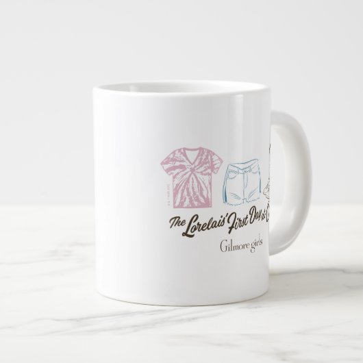 Gilmore Girls Lorelai Chilton Outfit Design Jumbo-Tasse (Vorderseite Rechts)