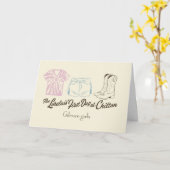 Gilmore Girls Lorelai Chilton Outfit Design Karte (Gelbe Blume)