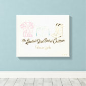 Gilmore Girls Lorelai Chilton Outfit Design Leinwanddruck (Insitu (Holzboden))