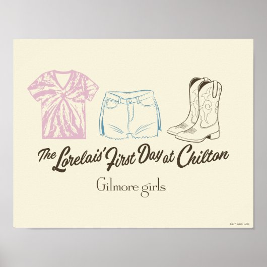 Gilmore Girls Lorelai Chilton Outfit Design Poster (Vorne)