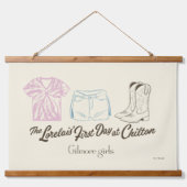 Gilmore Girls Lorelai Chilton Outfit Design Wandteppich Mit Holzrahmen (Vorne)