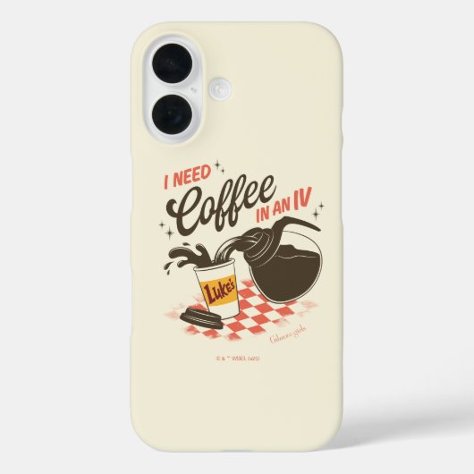 Gilmore Girls Luke’s Coffee IV Quote Case-Mate iPhone Hülle (Rückseite)