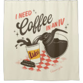 Gilmore Girls Luke’s Coffee IV Quote Duschvorhang (Vorderseite)
