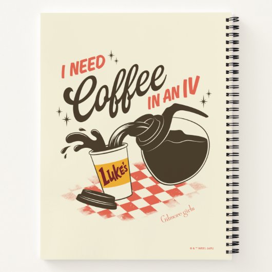 Gilmore Girls Luke’s Coffee IV Quote Notizblock (Rückseite)