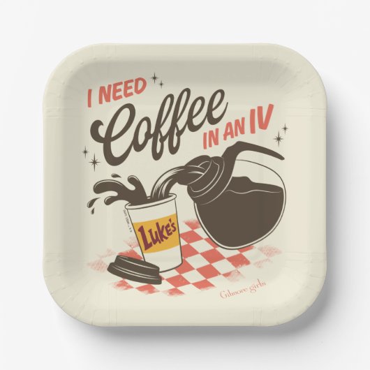 Gilmore Girls Luke’s Coffee IV Quote Pappteller (Vorderseite)