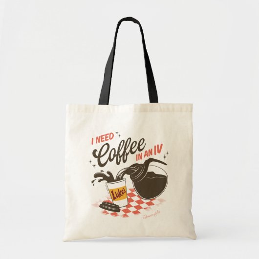Gilmore Girls Luke’s Coffee IV Quote Tragetasche (Vorne)