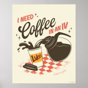 Gilmore Girls Luke’s Coffee IV Zitat Poster