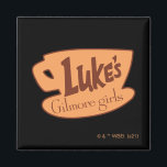 Gilmore Girls Luke’s Diner Logo Magnet<br><div class="desc">Diese Grafik zeigt das ikonische Luke's Diner Logo. Luke's Diner ist Lorelai und Rory's Lieblingsspeise auf der TV Show,  Gilmore Girls.</div>