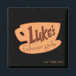 Gilmore Girls Luke’s Diner Logo Magnet<br><div class="desc">Diese Grafik zeigt das ikonische Luke's Diner Logo. Luke's Diner ist Lorelai und Rory's Lieblingsspeise auf der TV Show,  Gilmore Girls.</div>