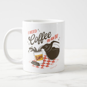 Gilmore Girls Luke’s Kaffee IV Zitat Jumbo-Tasse