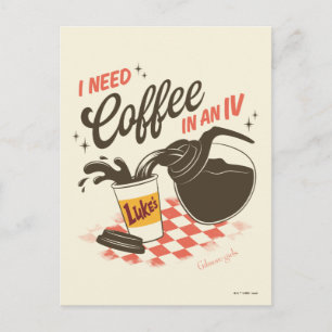 Gilmore Girls Luke’s Kaffee IV Zitat Postkarte