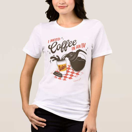 Gilmore Girls Luke's Coffee IV Zitat Tri-Blend Shirt (Vorderseite)