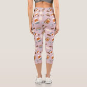 Gilmore Girls | Luke's Diner Coffee Pattern Capri Leggings (Rückseite)