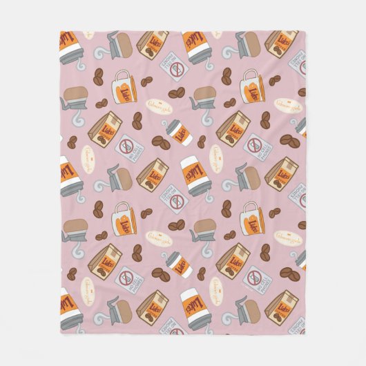 Gilmore Girls | Luke's Diner Coffee Pattern Fleecedecke (Vorderseite)
