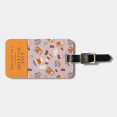 Gilmore Girls | Luke's Diner Coffee Pattern Gepäckanhänger (Vorderseite horizontal)