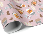 Gilmore Girls | Luke's Diner Coffee Pattern Geschenkpapier (Rolleneckpunkt)