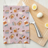 Gilmore Girls | Luke's Diner Coffee Pattern Geschirrtuch (Viertel Falte)