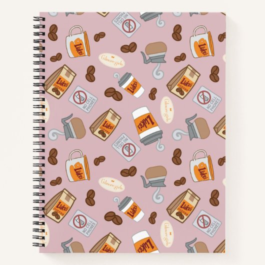 Gilmore Girls | Luke's Diner Coffee Pattern Notizblock (Vorderseite)