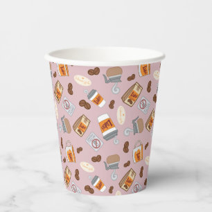 Gilmore Girls Luke's Diner Coffee Pattern Pappbecher