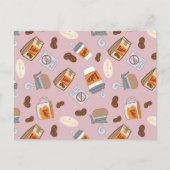 Gilmore Girls | Luke's Diner Coffee Pattern Postkarte (Vorderseite)