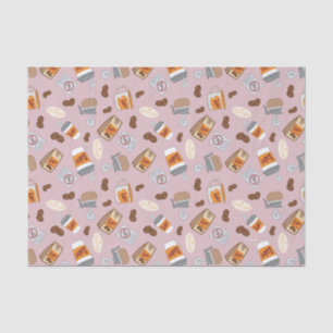 Gilmore Girls   Luke's Diner Coffee Pattern Seidenpapier