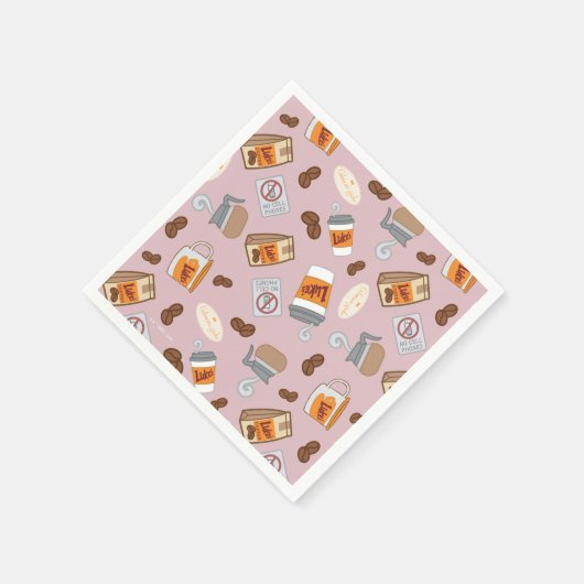 Gilmore Girls | Luke's Diner Coffee Pattern Serviette (Ecke)