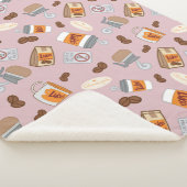 Gilmore Girls | Luke's Diner Coffee Pattern Sherpadecke (3/4)