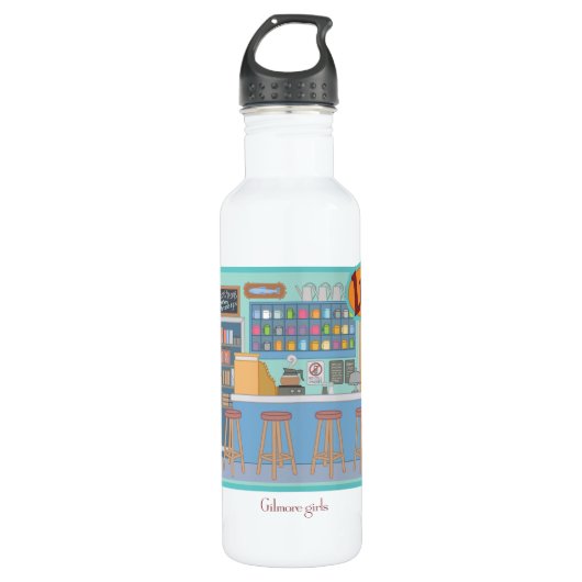 Gilmore Girls | Luke's Diner Graphic Edelstahlflasche (Vorderseite)